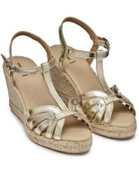 Geox - Sandalias de cuña Gelsa, puntera cuadrada - Lyst