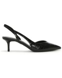 Michael Kors Eliza Black Suede Sling Back Flats 38 Black Suede