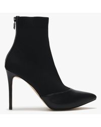 vicky logo tape knit ankle boot