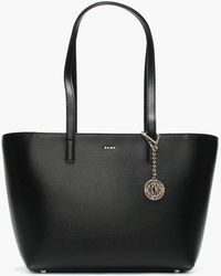 dkny black shopper bag