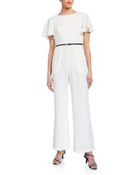 Calvin Klein Short-sleeve Jumpsuit - White