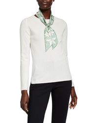 Valentino Slim Butterfly-print Silk Scarf - Green