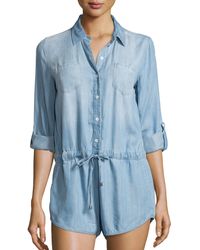 velvet heart denim jumpsuit