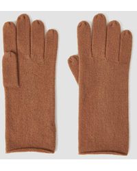 Lattelier 100% Cashmere Gloves - Brown