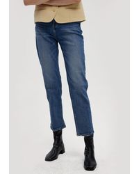 Lattelier Slim Fit Taper Jeans - Blue