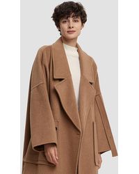 Lattelier Oversized 100% Wool Coat - Brown