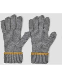 Lattelier Rib-knit Longline Gloves - Gray