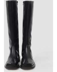 Lattelier Side Zipped Knee Boots - Black