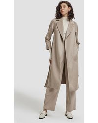Lattelier Side Pockets Long Cashmere Coat - Multicolor