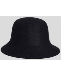 Lattelier Wool-blend Bucket Hat - Black