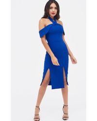 Lyst Bec Bridge Electric Midi Dress In Cobalt In Blue