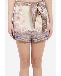 Zimmermann - Luna Scarf Shorts - Lyst