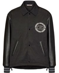 Valentino Garavani - Nylon Track Bomber Jacket - Lyst