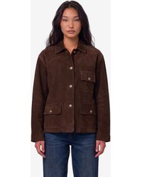Arma - Rosia Gritty Suede Jacket - Lyst