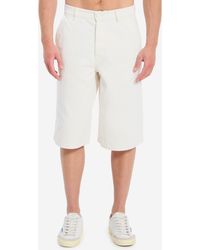 Ami Paris - Loose Twill Bermuda Shorts - Lyst