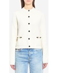 Gucci - Cashmere Wool Cardigan With Morsetto - Lyst
