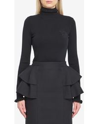 Valentino Garavani - Turtleneck With Ruffles - Lyst