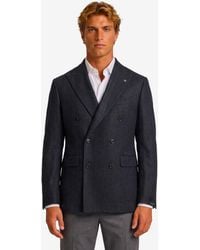 Tagliatore - New York Doublebreasted Virgin Wool Jacket - Lyst