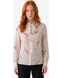 Valentino Garavani - Silk Pludsepois Bubble Shirt - Lyst