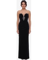 Self-Portrait - Maxi Velvet Dress - Lyst