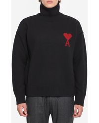 Ami Paris - Ami De Coeur Turtleneck Sweater - Lyst