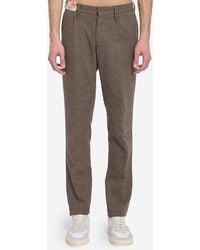 Incotex - Cotton And Wool Blend Trousers - Lyst
