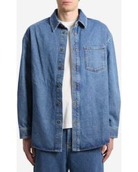 Loewe - Anagram Denim Overshirt - Lyst