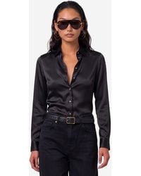 SUTTON NEW YORK - Stretch Silk Shirt - Lyst