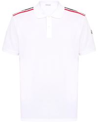 Moncler - Piquet Cotton Polo Shirt - Lyst