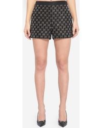 Gucci - Embroidered Lam Wool Tweed Shorts - Lyst