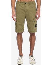 Stone Island - Slim Bermuda Military - Lyst