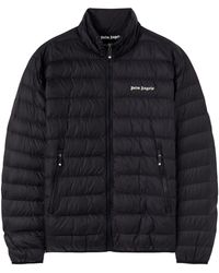 Palm Angels - Short Down Jacket With Logo - Lyst