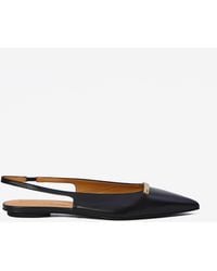 Tod's - Leather Slingback Ballerinas - Lyst