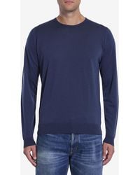 John Smedley - Merino Wool Crewneck Pullover - Lyst