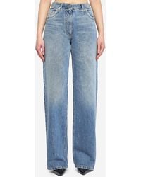 Versace - Raw Cut Frayed Jeans - Lyst