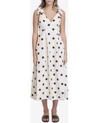 Zimmermann - Abito Midi Crush V Neck - Lyst