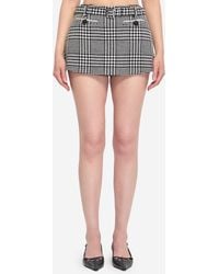 Self-Portrait - Skort Pied De Poule - Lyst