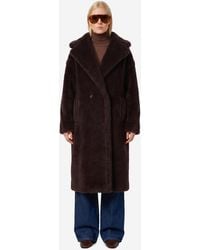 Max Mara - Dark Teddy Bear Coat - Lyst