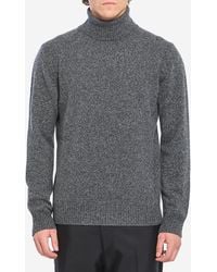Roberto Collina - Mouline Turtleneck Sweater - Lyst