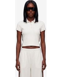 Gucci - Cotton Jersey Ribbed Polo With Web - Lyst