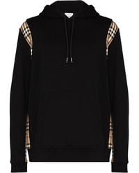 mens black burberry hoodie