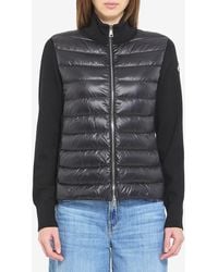 Moncler - Padded Knit Cardigan - Lyst