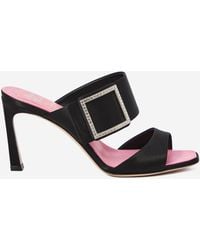 Roger Vivier - Trompette Satin Mules - Lyst