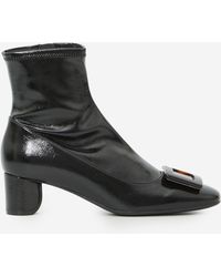 Roger Vivier - Roundy Turtle Stretch Ankle Boots - Lyst