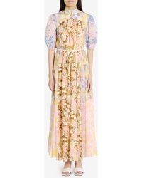 Zimmermann - Pop Puff Sleeve Maxi Dress - Lyst