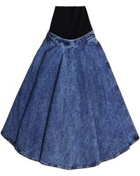 Alaïa - Skirt With Knit Band - Lyst