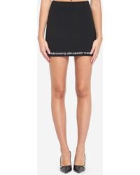 Alexander Wang - Ribbed Mini Skirt - Lyst