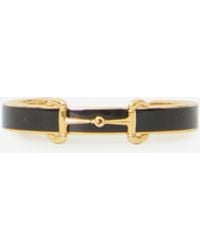 Gucci - Enamel Rigid Bracelet With Horsebit Detail - Lyst