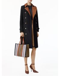 burberry small penny logo tote bag