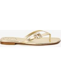 Roger Vivier - Crystal Slider Sandals - Lyst